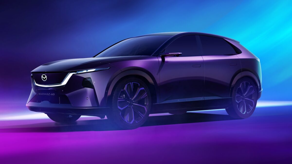 Nouveau Mazda CX-6E révélé: le SUV électrique frappant rivalisera avec Tesla et Audi
