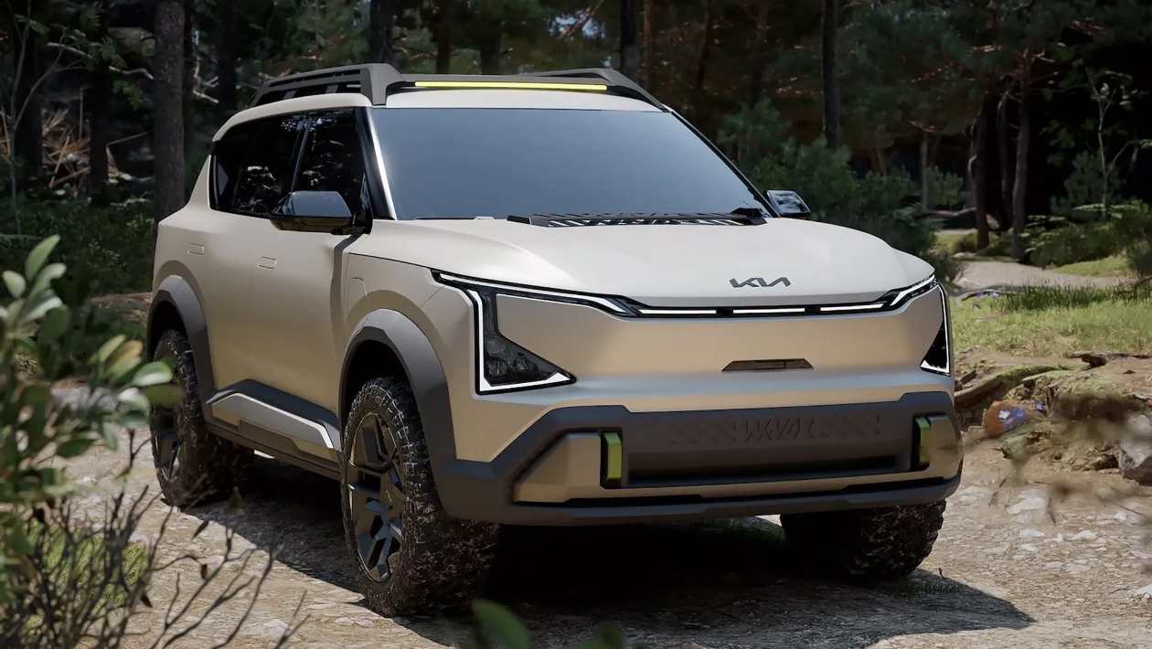 Le nouveau Kia EV5 WKNDR est un concept de SUV électrique robuste et robuste