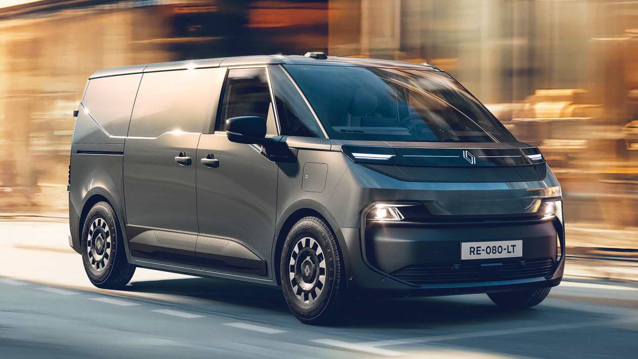 Le nouveau fourgon Renault Trafic E-Tech adopte un look de science-fiction et une autonomie de 280 milles