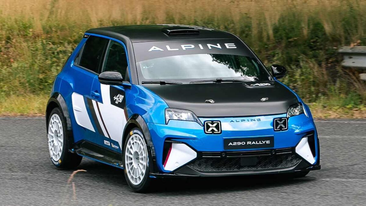 New Alpine A290 Rallye EV Hot Hatch est prêt pour les étapes du rallye du monde