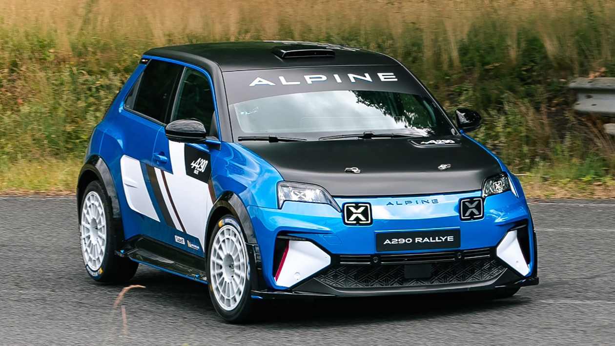 New Alpine A290 Rallye EV Hot Hatch est prêt pour les étapes du rallye du monde