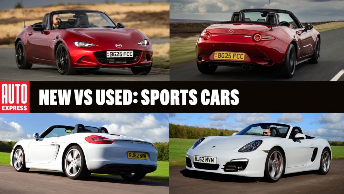 Nouvelles voitures de sport usagées: Mazda MX-5 ou Porsche Boxster?